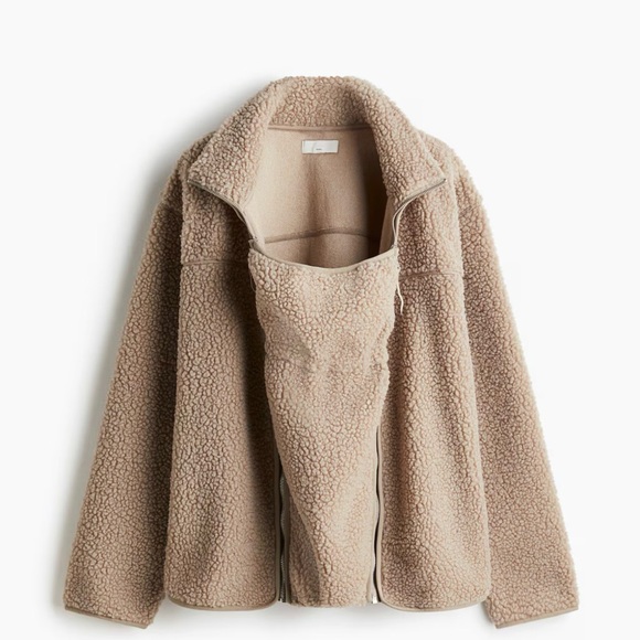 H&M MAMA BEFORE & AFTER BABYWEARING FLEECE JACKET NWT - Picture 3 of 6